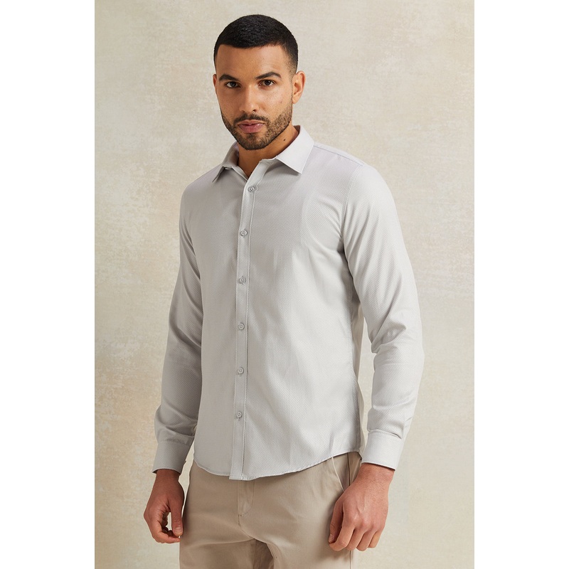 Men Grey Stand-Up Pack Shirt|Small|Medium|Large|X-Large|XX-Large