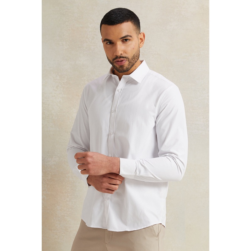 Men White Stand-Up Pack Shirt|Small|Medium|Large|X-Large|XX-Large