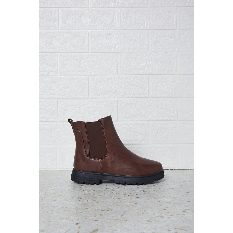 Senior Girls Brown Chelsea Boots