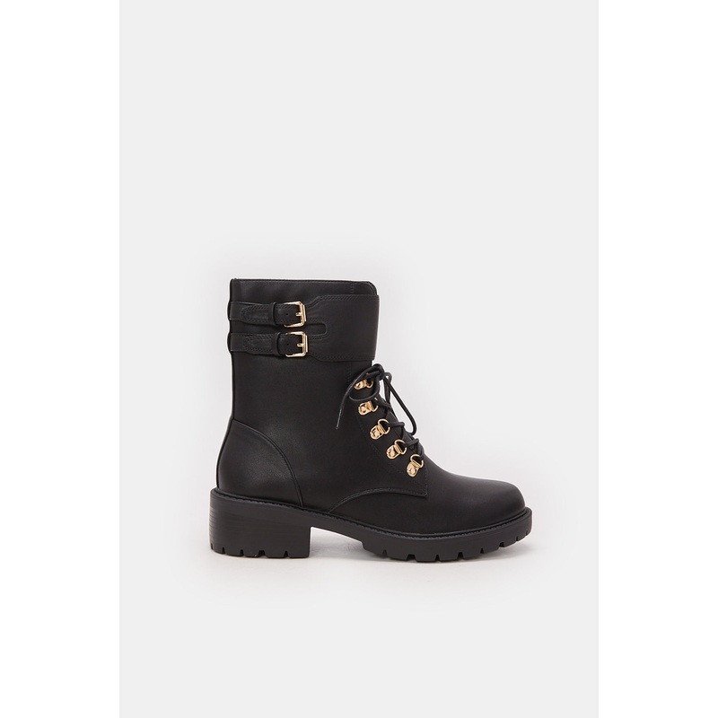 Women Black Biker Boot|EU36|EU37|EU38|EU39|EU40|EU41
