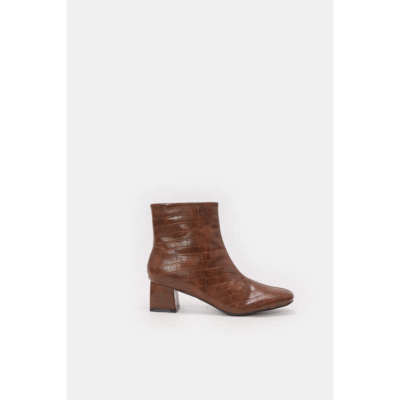 Women Brown Block Heel Boot|EU36|EU37|EU38|EU39|EU40|EU41
