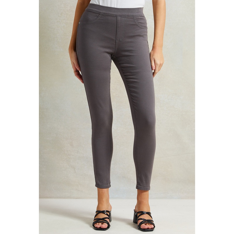 Women Grey Skinny Knit Jegging