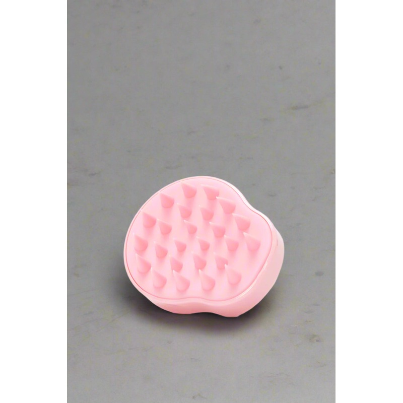 Women Pink Hair Scalp Brush