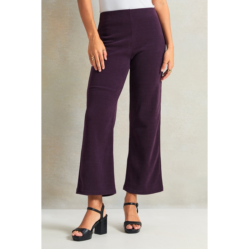 Women Purple Knitted Trousers|UK8|UK10|UK12|UK14|UK16|UK18