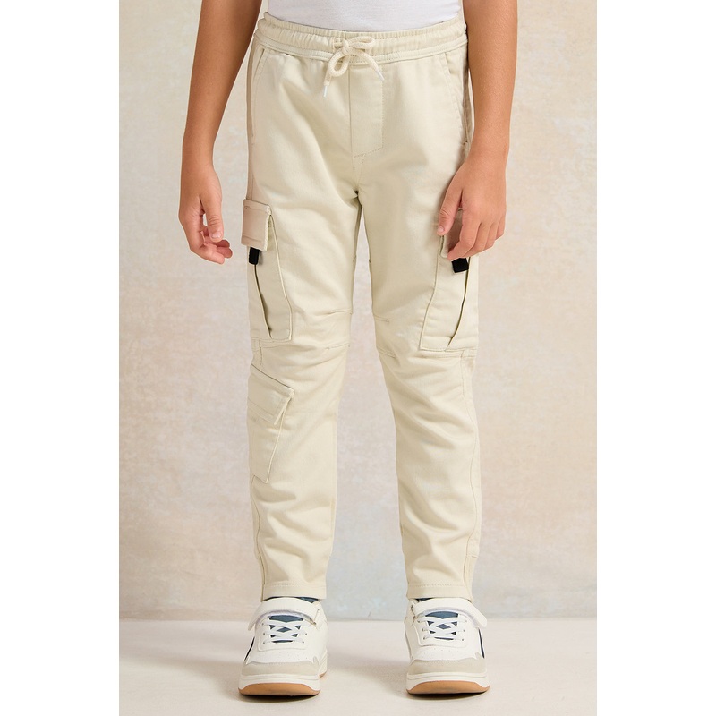 Boys Beige Denim Jogger|2-3 Years|3-4 Years|4-5 Years|5-6 Years|6-7 Years|7-8 Years