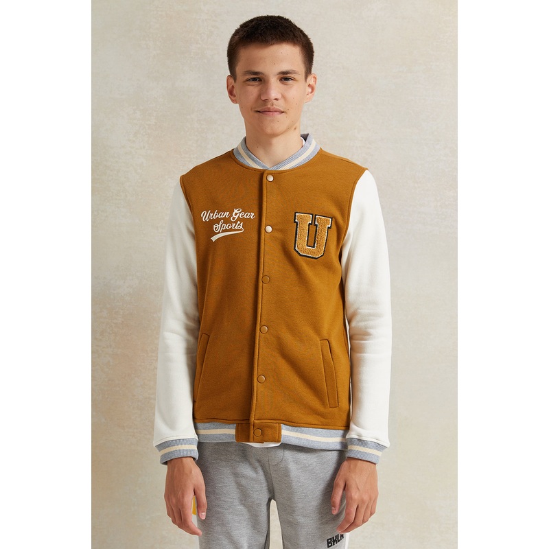 Senior Boys Brown Baseball Sweatshirt