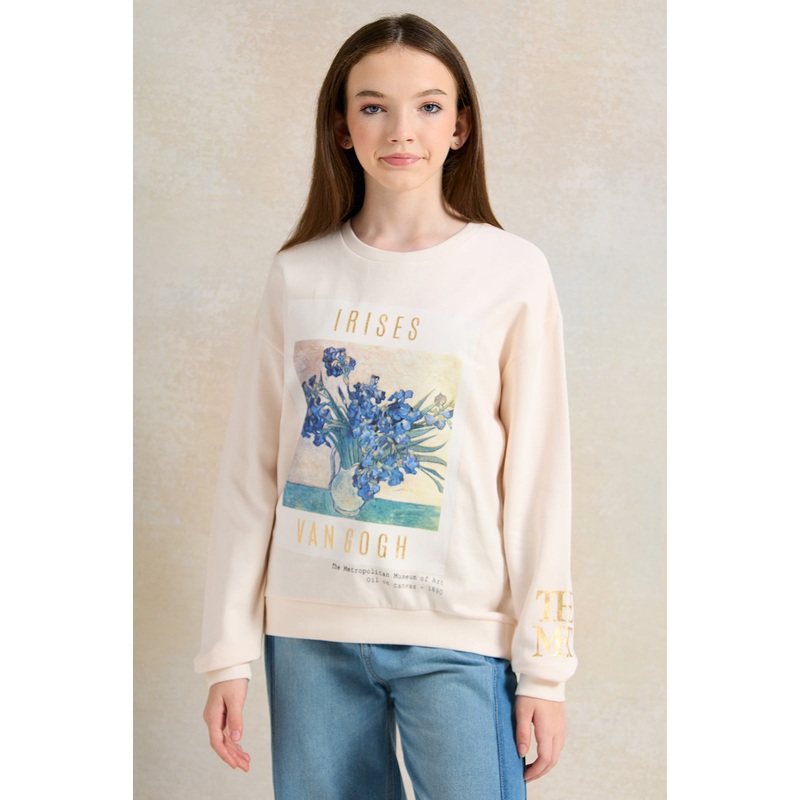 Senior Girls Apricot Van Gogh Sweatshirt