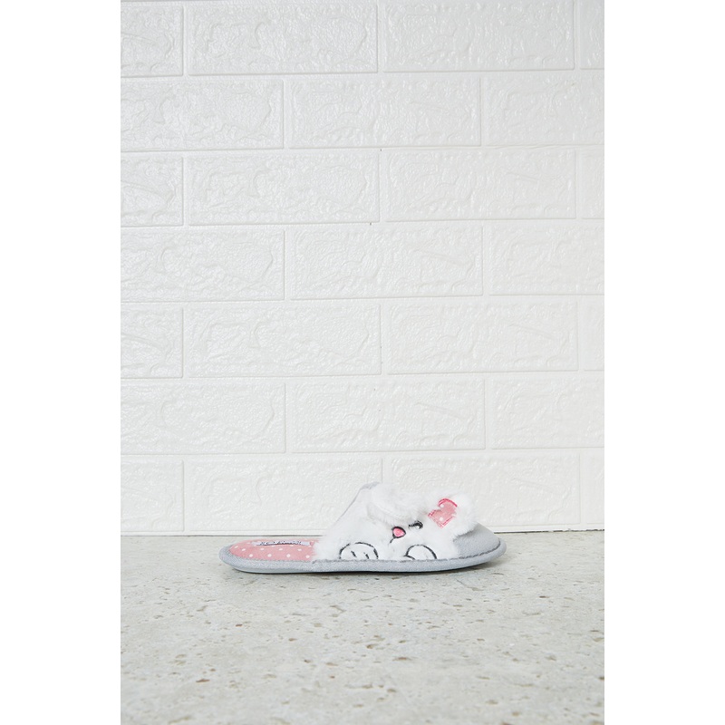 Senior Girls Grey Bunny Slipper