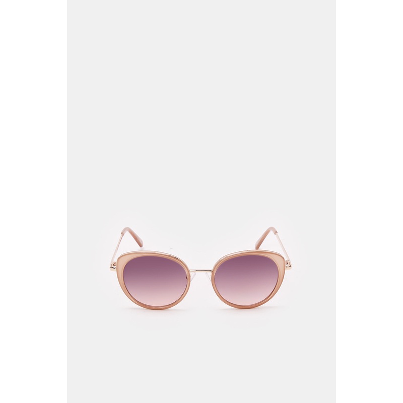 Women Beige Cat Eye Sunglasses