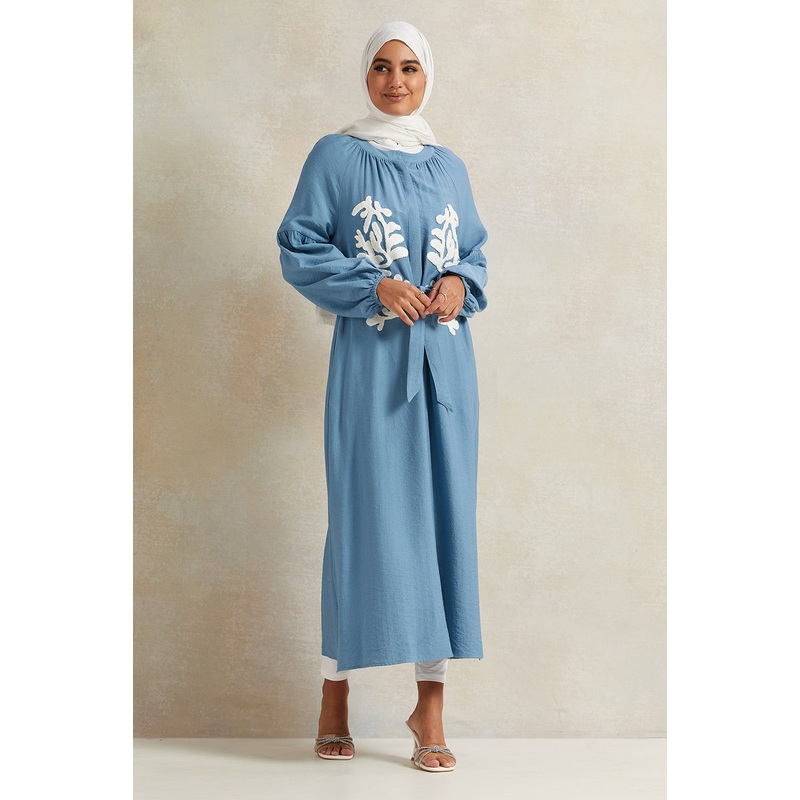 Women Blue Belted Dress|UK8|UK10|UK12|UK14|UK16|UK18
