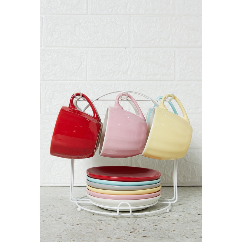 Assorted Tea Set With Stand (13 Piece)