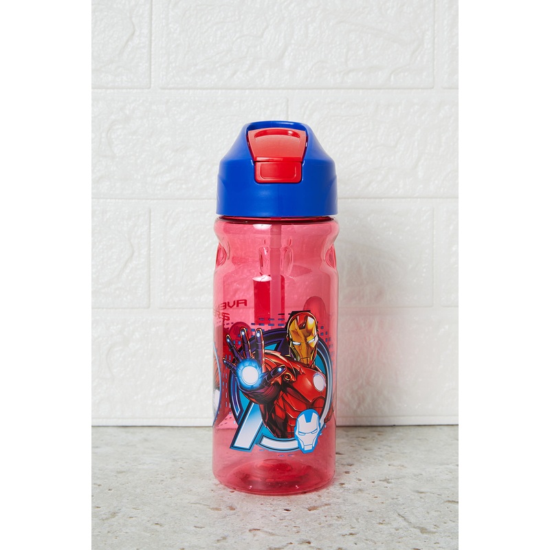 Boys Red Avengers Sport Water Bottle