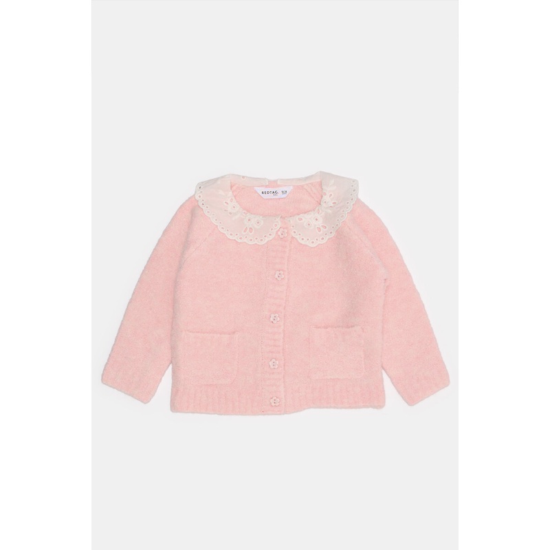 Infant Girls Pink Knitted Cardigan