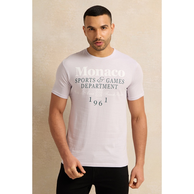 Men Lilac Graphic T-Shirt|Small|Medium|Large|X-Large|XX-Large