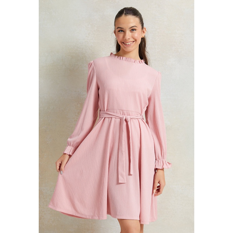 Senior Girls Pink  Dress|8-9 Yrs (S)|9-10 Yrs (M)|11-12 Yrs (L)|13-14 Yrs (XL)|15-16 Yrs (XXL)