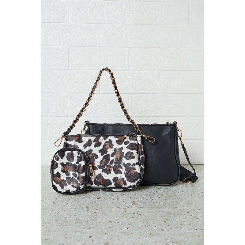 Women Assorted Print Handbag