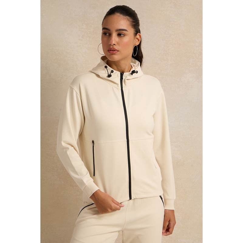 Women Ivory Hooded Sweatshirt|UK8|UK10|UK12|UK14|UK16|UK18