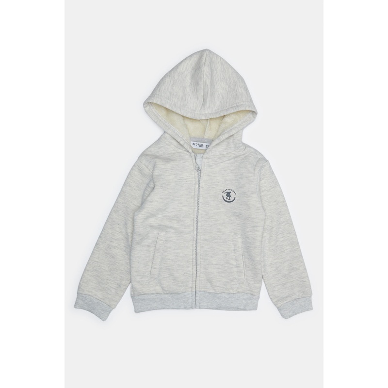 Infant Boys Grey Hooded Sweatshirts
