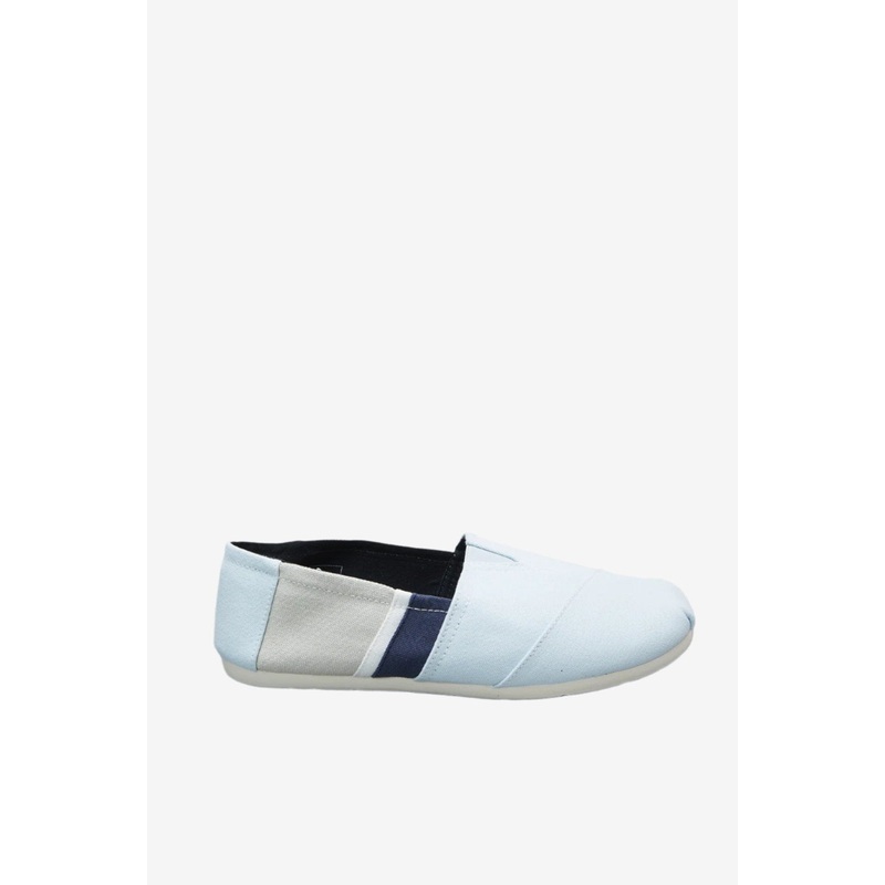 Men Grey Material Block Slip-On