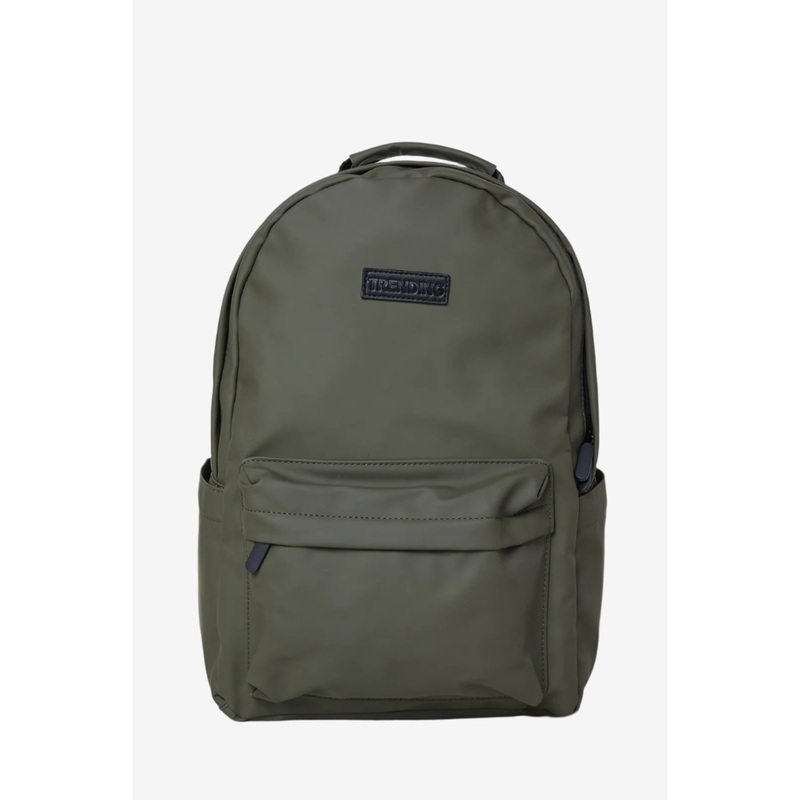 Men Olive Printed Backpack