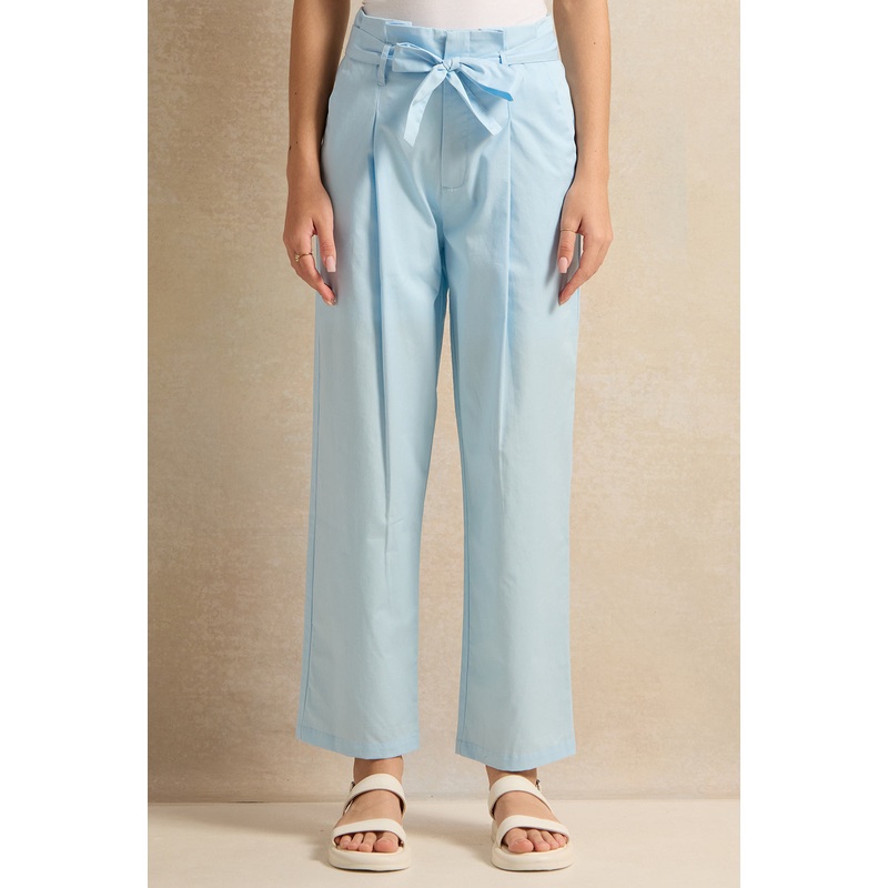 Senior Girls Blue Wide Leg Trousers