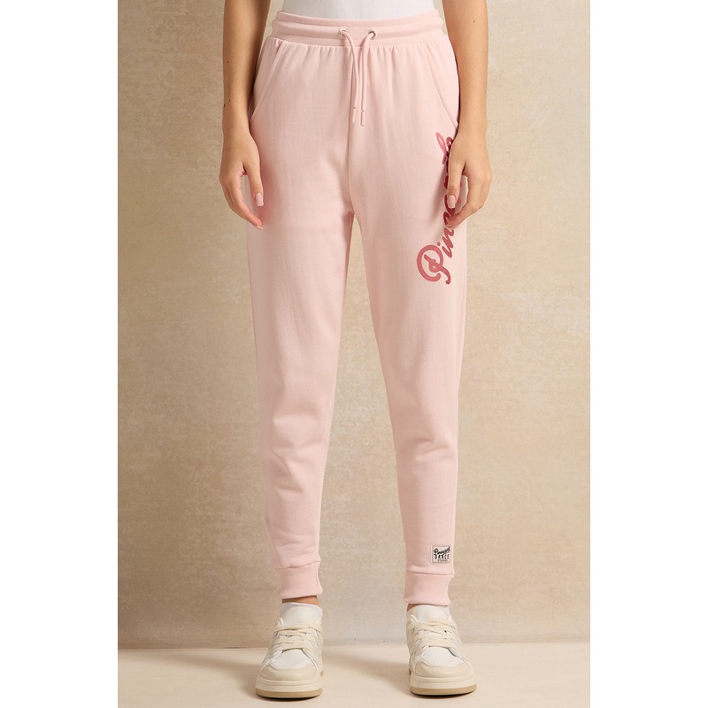 Senior Girls Pink Pineapple Print Active Pants
