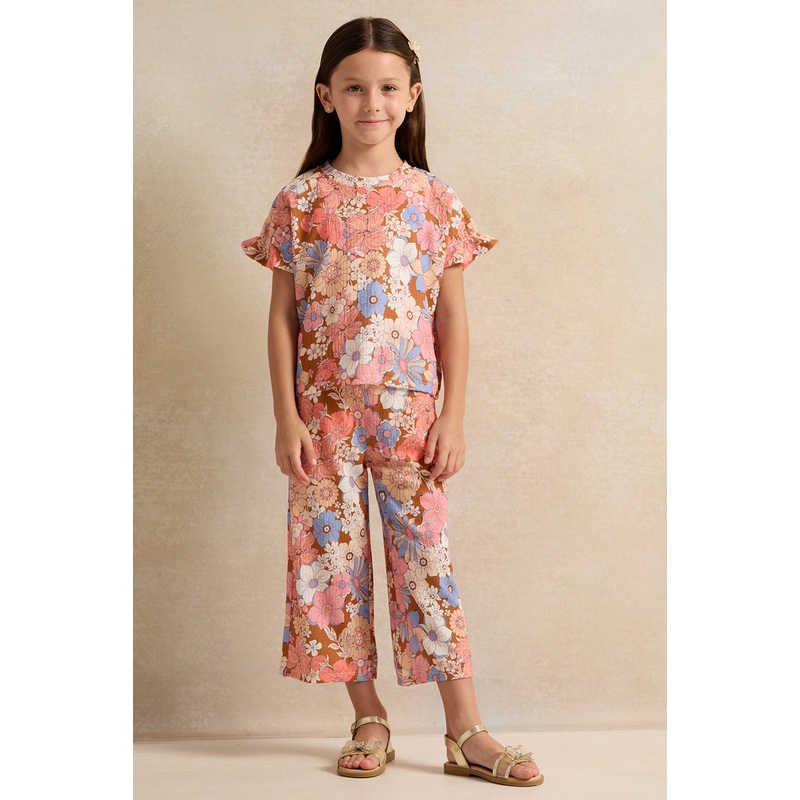 Girls Floral Girls Assorted Printed Set (2 Piece)