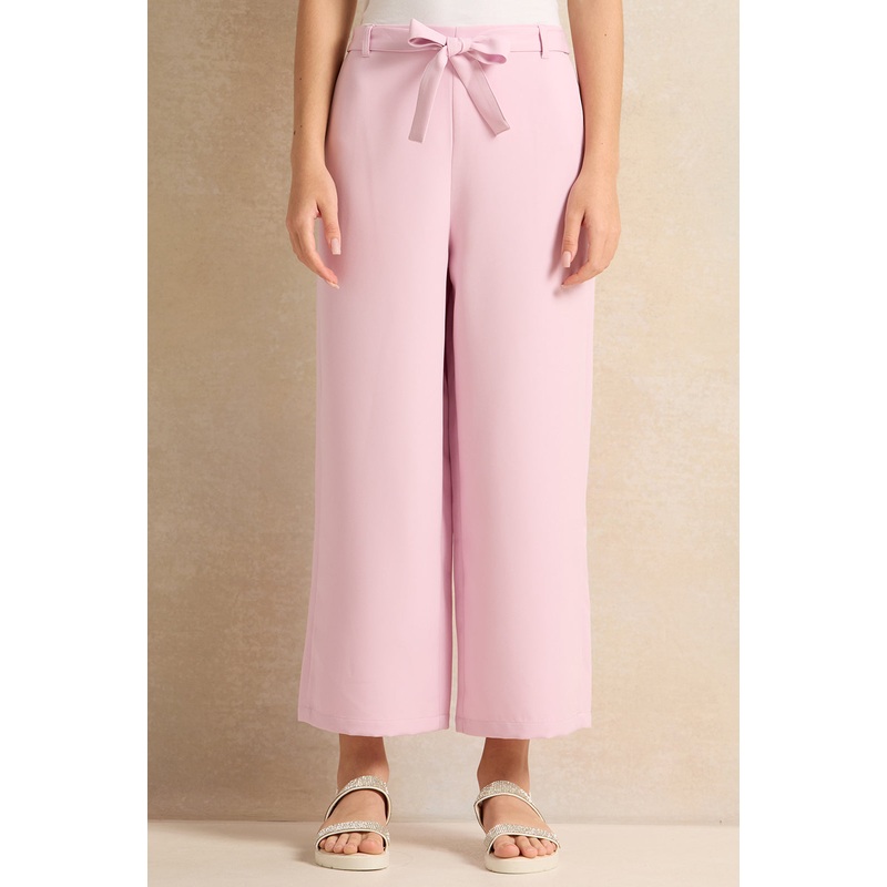 Senior Girls Pink Sateen Culottes