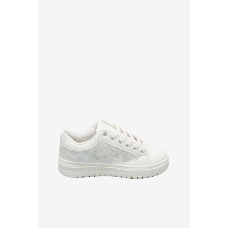 White Lace Detail Sneaker|EU31|EU32|EU33|EU34|EU35|EU36|EU37