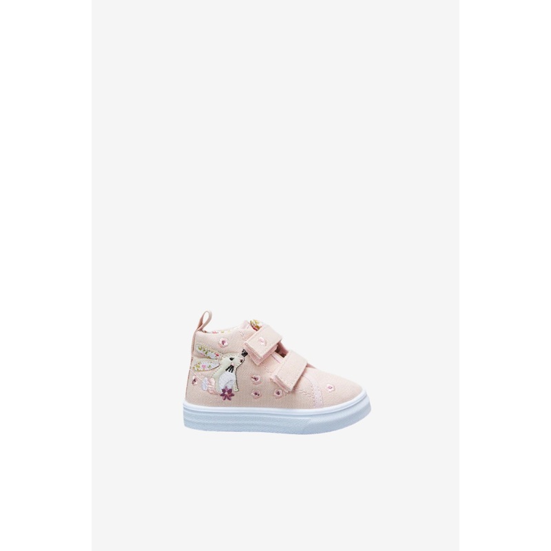 Infant Girls Pink Bunny High-Cut Pump