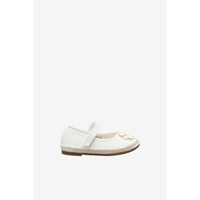 Infant Girls White Floral Espadrilles
