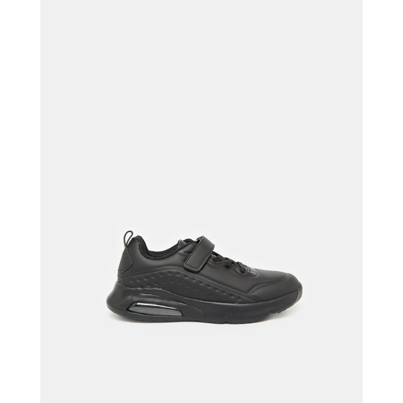 Senior Boys Black Plain Trainer
