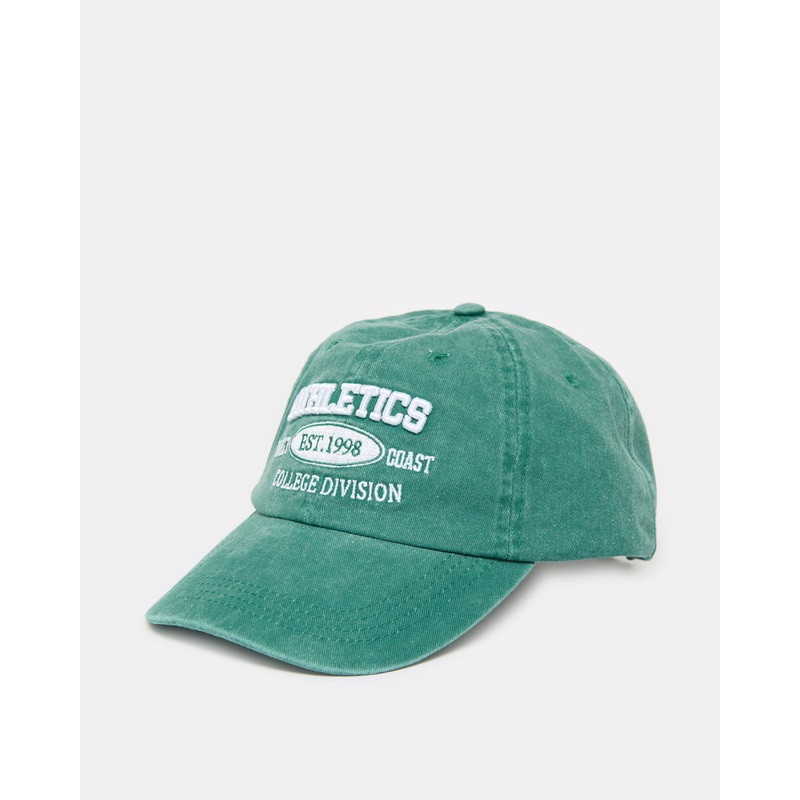 Women Green Embroidered Cap