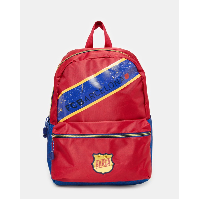 Boys Red And Blue Fc Barcelona Backpack (16 Inch)