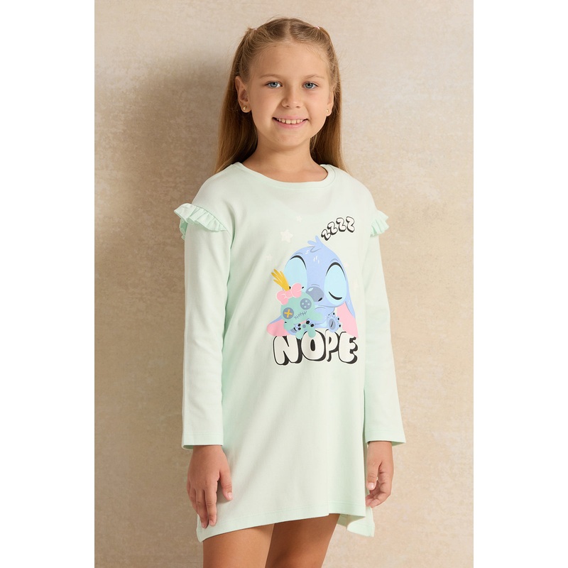 Girls Mint Printed Nightshirt|2-3 Years|3-4 Years|4-5 Years|5-6 Years|6-7 Years|7-8 Years