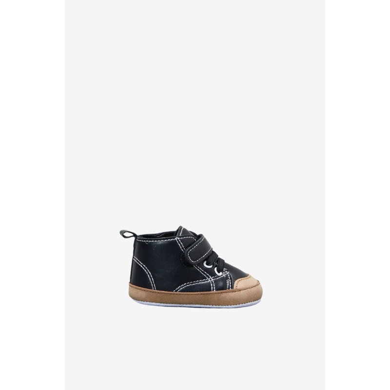 Infants Black High-Cut Pram Shoe