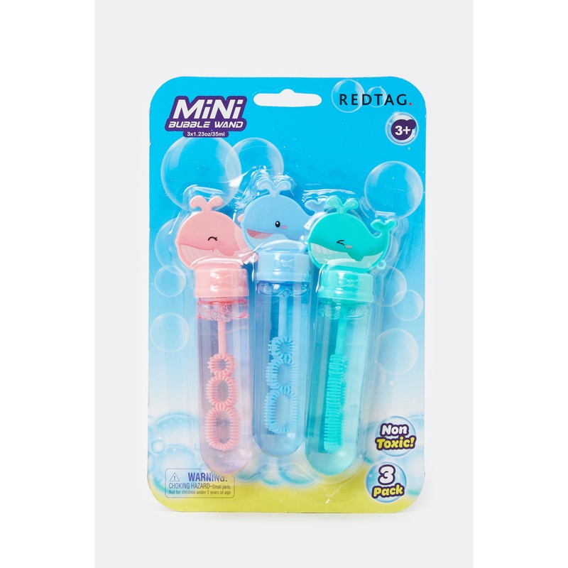 Whale Mini Bubble Wand Set (Pack Of 3)
