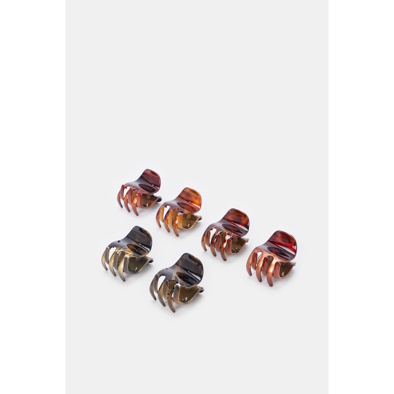 Women Assorted Solid Hair Claw Set (6 Piece)
