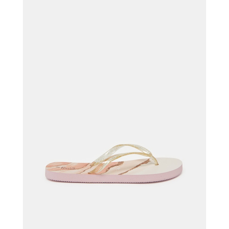Women Multicolour Glitter Flip Flop