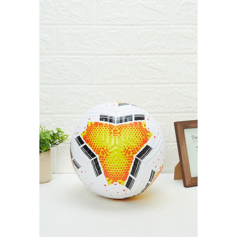 White And Yellow Printed Football