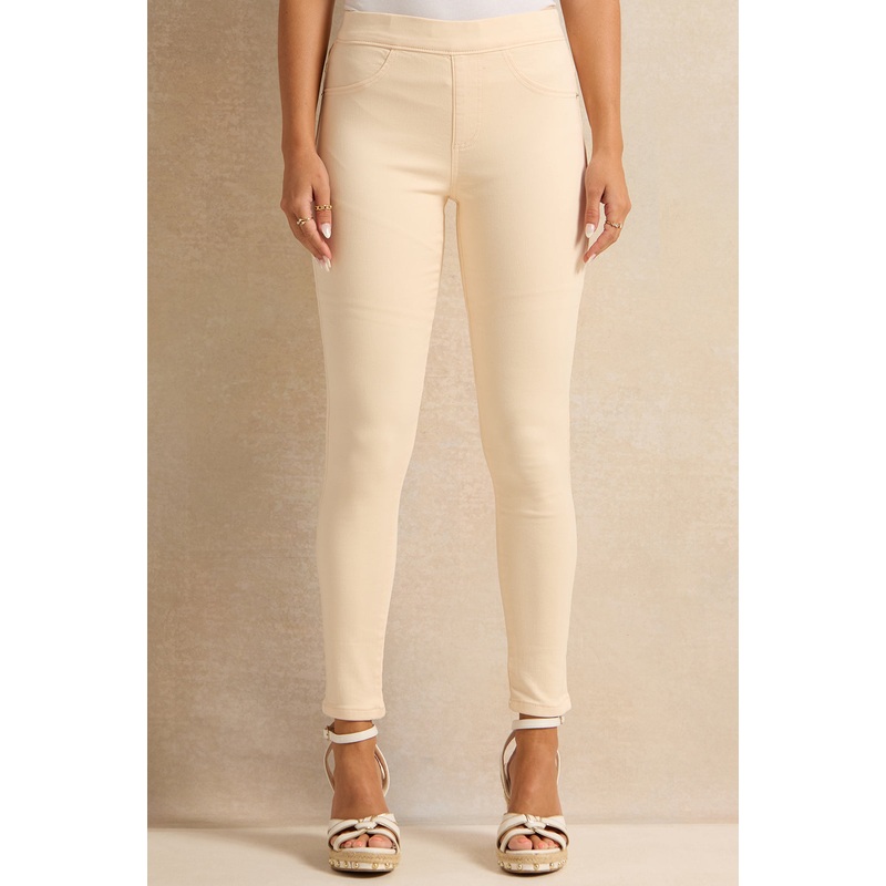 Women Apricot Skinny Fit Jeggings