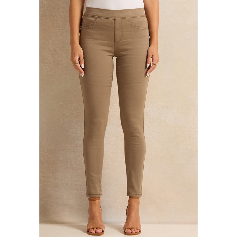 Women Beige Skinny Fit Jeggings