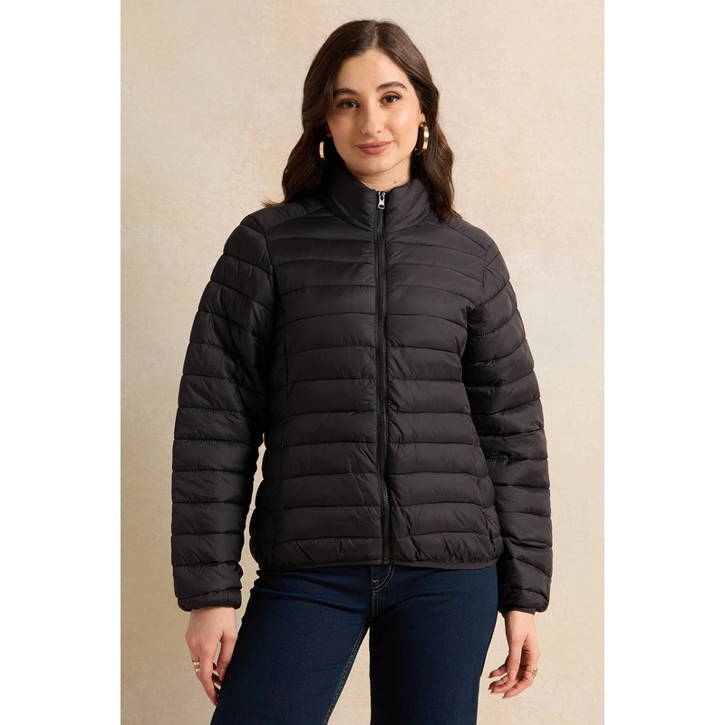 Women Black Textured Jacket|Small|Medium|Large|X-Large