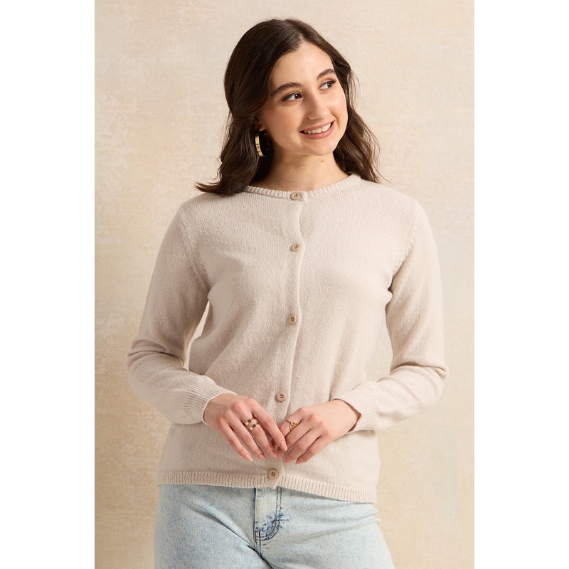 Women Grey Long Sleeved Sweater