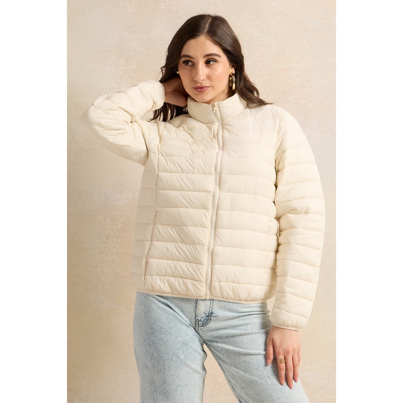 Women Ivory Textured Jacket|Small|Medium|Large|X-Large
