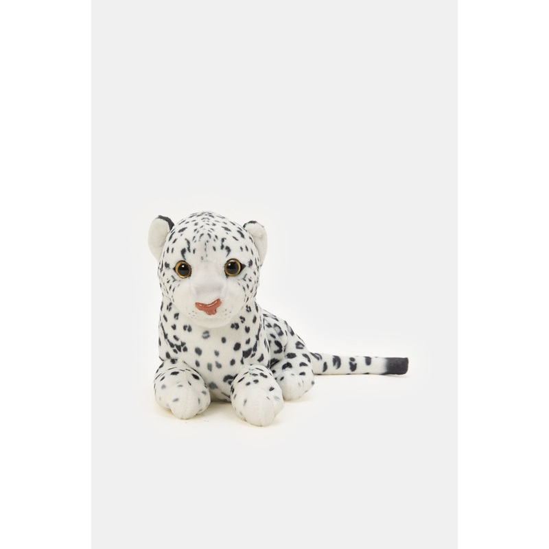 Black And White Plush Leopard