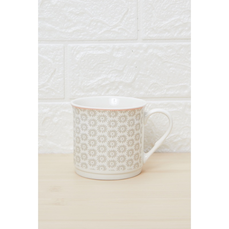 Grey Geometric Printed Mug