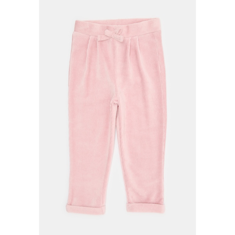 Infant Girls Pink Curdoroy Casual Trousers
