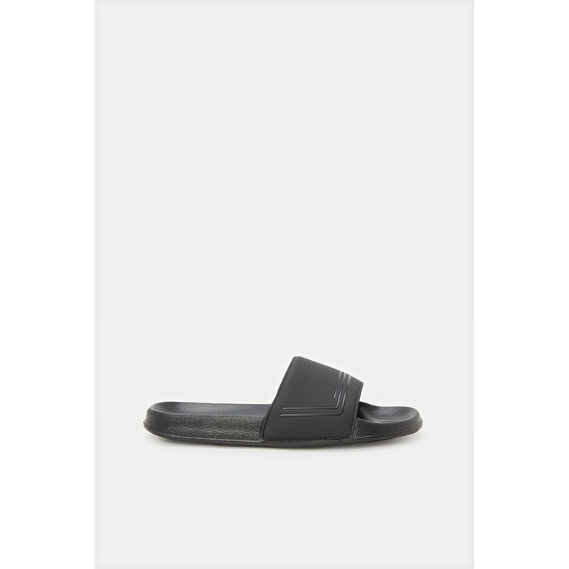 Senior Boys Black Padded Slide