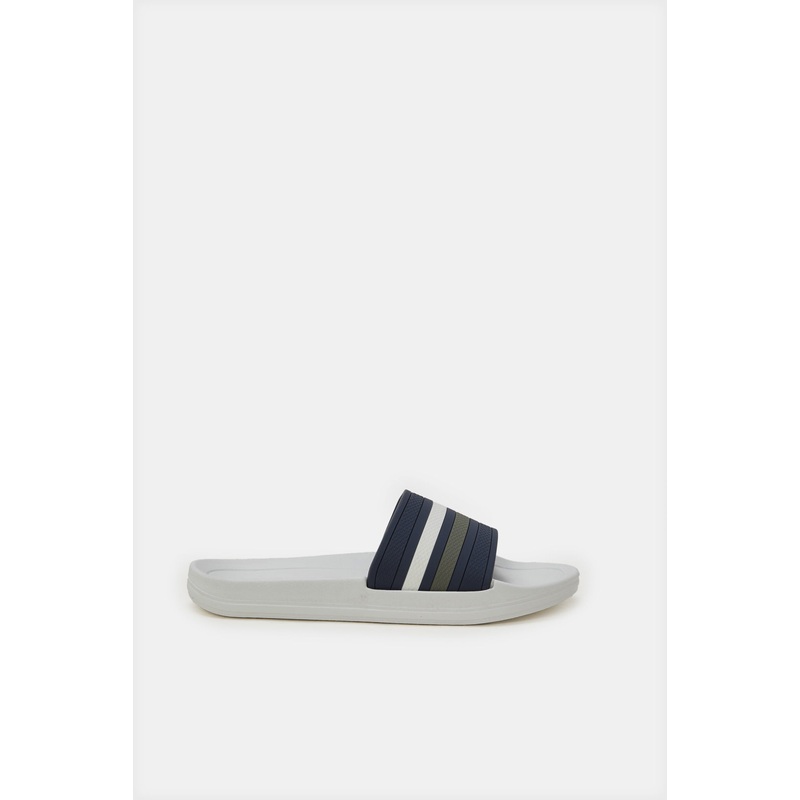 Senior Boys White Rubber Upper Slide